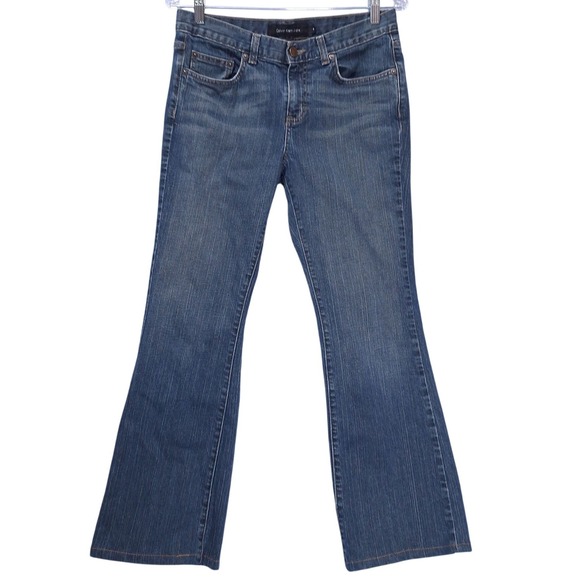 Calvin Klein Jeans Denim - Calvin Klein Stretch Flare Denim Jeans Women 8 (30Wx32L) Mid Rise Blue Y2K